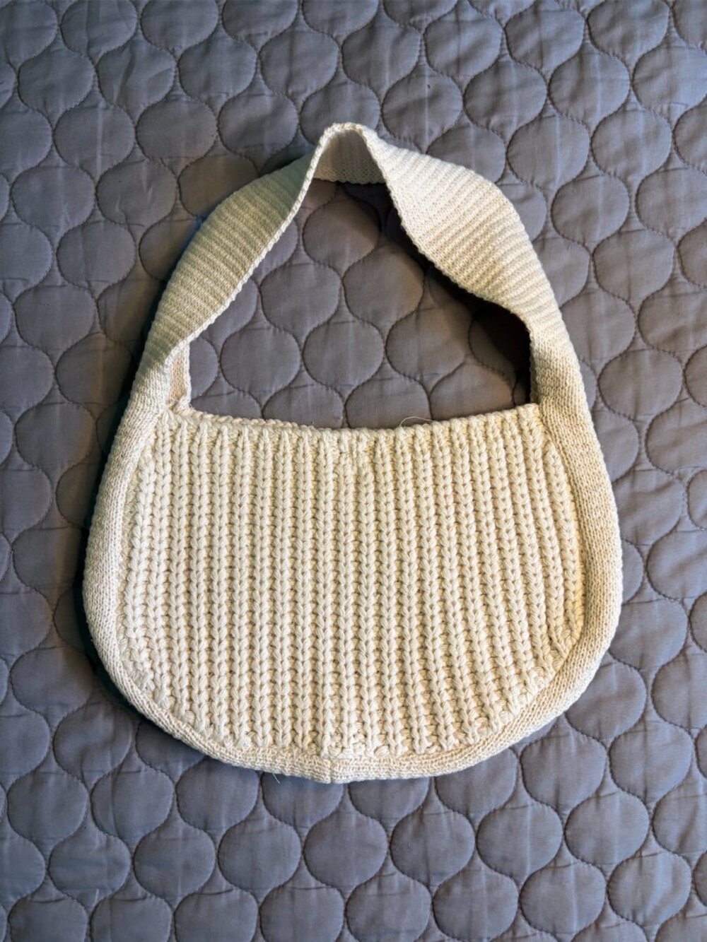 Knitted Cream Handbag